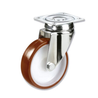 GAYNER - Rotante inox girt d.063 Poliuretano BIPG3 063 NPL3