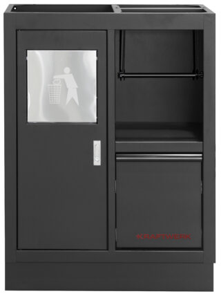 KRAFTWERK - Mueble bajo para papelera/soporte papel BLK