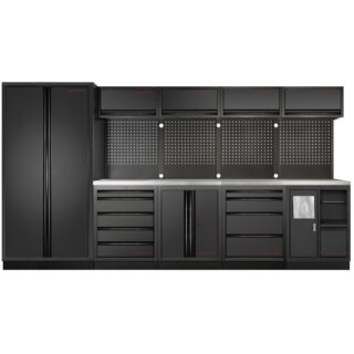 KRAFTWERK - MOBILIO BLK Mueble modular 5 elementos, Encimera Acero inoxidable