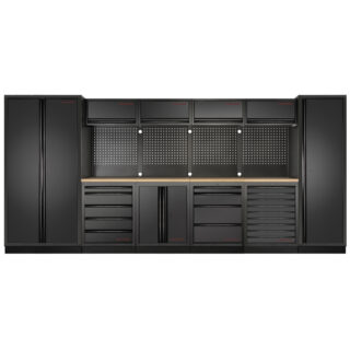 KRAFTWERK - MOBILIO BLK Mueble modular 6 elementos, Encimera Haya