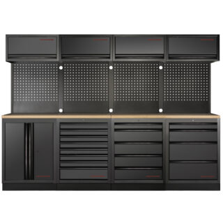 KRAFTWERK - MOBILIO BLK Mueble modular 4 elementos, Encimera Haya