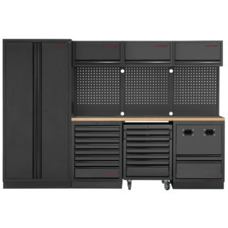 KRAFTWERK - MOBILIO BLK Mueble modular 4 elementos, Encimera Haya