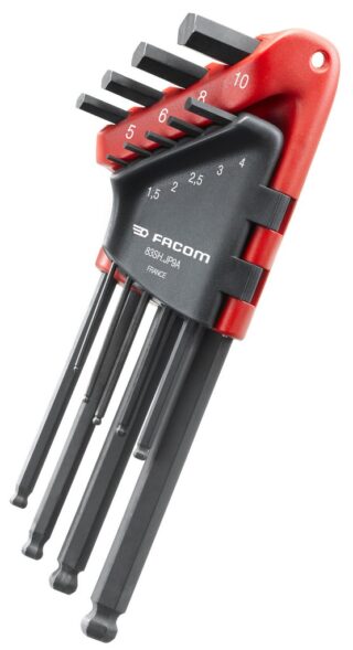 FACOM - JUEGO 9 LLAVES MACHO ESFERICA MM
