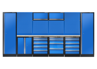 KING TONY - Mobiliario de taller completo color azul