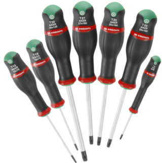 FACOM - FACOM Juego de 7 destornilladores - Hoja redonda