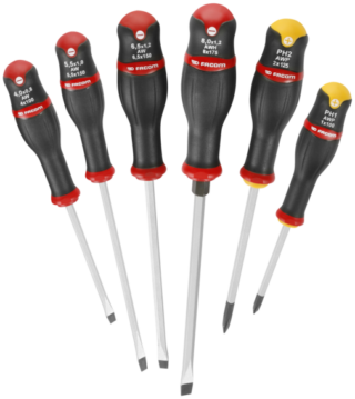 FACOM - FACOM Juego de 6 destornilladores - Hoja hexagonal