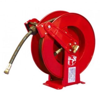 FAHERMA - Enrollador abierto en acero para grasa manguera r2 ø 1/4" 15 m