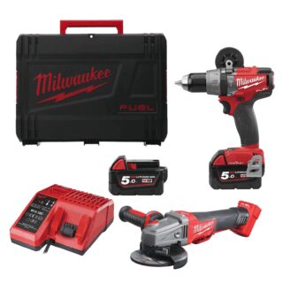 MILWAUKEE - KIT TALADRO + AMOLADORA MILWAUKEE 125