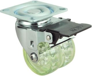 ALEX - RUEDA 10IDCFN50-219 DBL.ARO PU AZ.FRENO