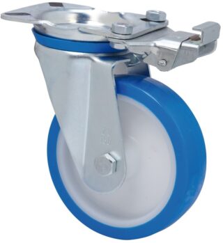 ALEX - RUEDA GIRATORIA.PLACA MEC.DIR.10ZVMD200-POAR POLIAMIX BLANCO-POLIUR.AZUL RODIL