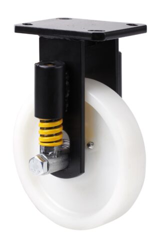 ALEX - RUEDA FIJA 17HLSE250-FTB SUSPENSION NYLON BLANCO EXTRAFUERTE EJE BOLAS