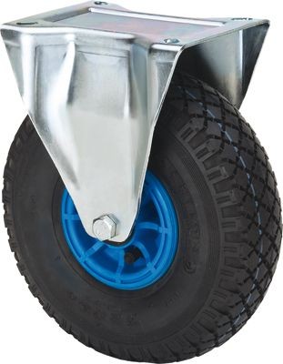 ALEX - RUEDA FIJA 17WL260-RIPR POLIAMIX AZUL-NEUMATICA EJE RODILLOS