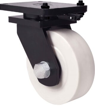 ALEX - RUEDA GIRATORIA.PLACA MEC.DIR.10HLRMD300-NFB NYLON FUNDIDO EJE BOLAS