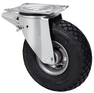 ALEX - RUEDA GIRATORIA.PLACA FRENO 10WLFN260-RITB METALICO-NEUMATICA BOLAS "4 LONAS"