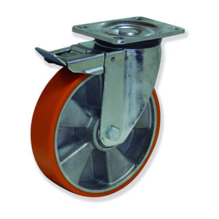 GAYNER - Rotante girt d.250 Poliuretano con freno KPG5 250 APB5-FD