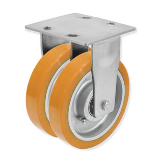 GAYNER - Rotante doble fijo d.200 Poliuretano QDPF6 200 HPB6