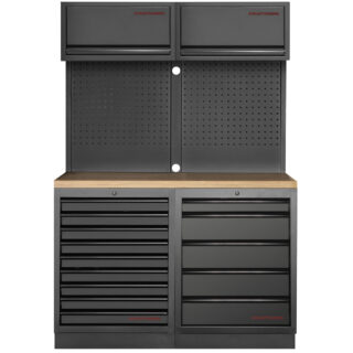KRAFTWERK - MOBILIO BLK Mueble modular 2 elementos, Encimera Haya