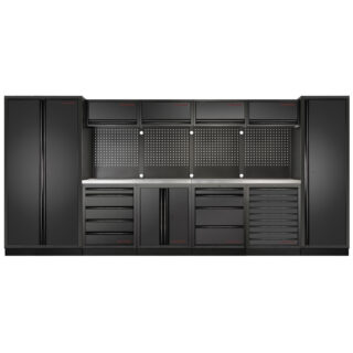 KRAFTWERK - MOBILIO BLK Mueble modular 6 elementos, Encimera Acero inoxidable