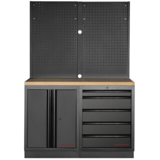 KRAFTWERK - MOBILIO BLK Mueble modular 2 elementos, Encimera Haya