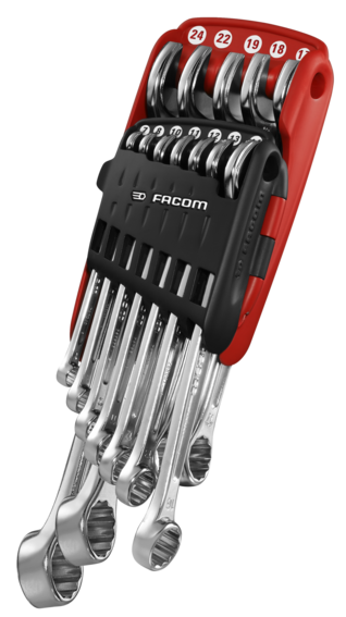 FACOM - FACOM JUEGO 12 LLAVES MIXTAS SOPORTE