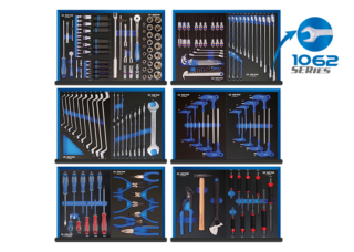 KING TONY - Composición 187 herramientas EVAWAVE para carro de herramientas
