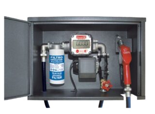 FAHERMA - Estación mural gasoil fijación a pared de 220V-70 l con cont.digit