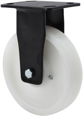 ALEX - RUEDA FIJA 17GT200-FT NYLON BLANCO EXTRAFUERTE EJE LISO