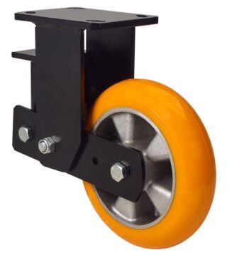 ALEX - RUEDA FIJA 17HLSB200-AUAB SUSPENSION POLIUR.NARANJA EJE BOLAS BALONA