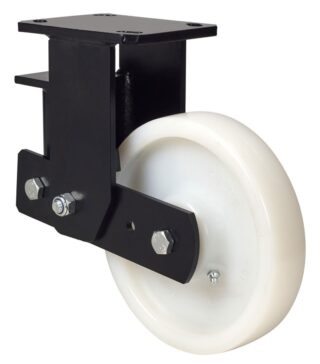 ALEX - RUEDA FIJA 17HLSB200-FTB SUSPENSION NYLON BLANCO EXTRAFUERTE EJE BOLAS