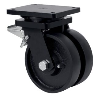 ALEX - RUEDA GIRATORIA.PLACA FRENO 10HLGFD250-CIB HIERRO FUNDIDO(DOBLE) EJE BOLAS