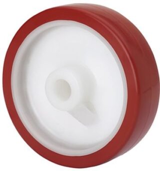 ALEX - RUEDA POLR200-20-60 NUCLEO POLIAMIX BLANCO Y BANDA POLIUR.MARRON ROD