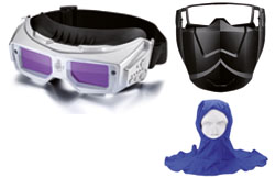 SAFETOP - GAFAS DE SOLDAR AUTAMÁTICA CON CAPUZA Y MÁSCARA
