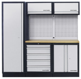 KRAFTWERK - MOBILIO, Mueble modular 3 elementos, 2000x1960x488 mm Encimera Haya