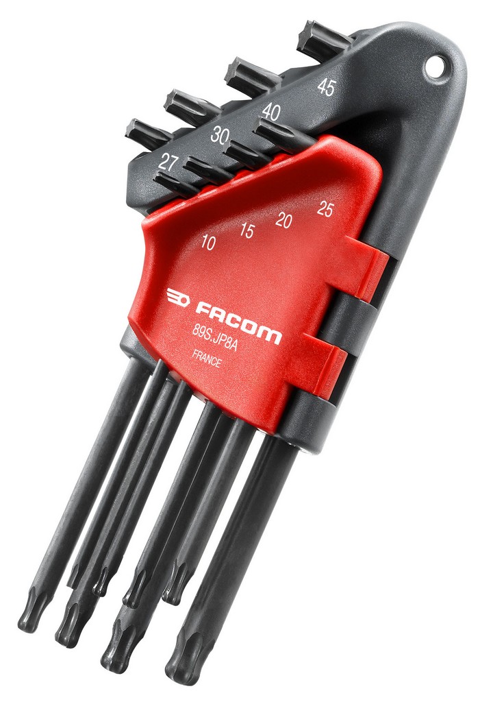 FACOM - JUEGO 8 LLAVES MACHO ACODADAS TORX