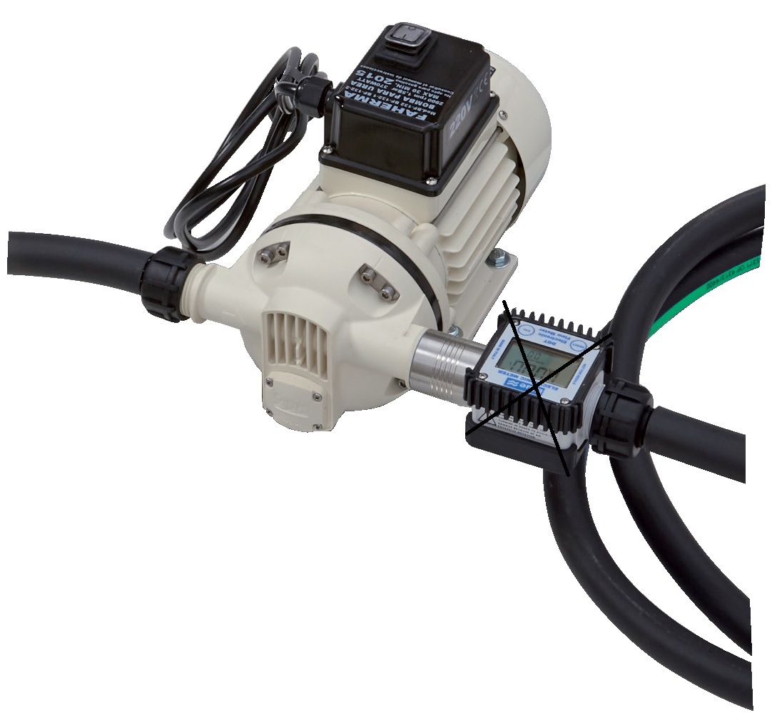 FAHERMA - Bomba trasvase urea-adblue eléctrica sin contador 220 v 40 l con accesori