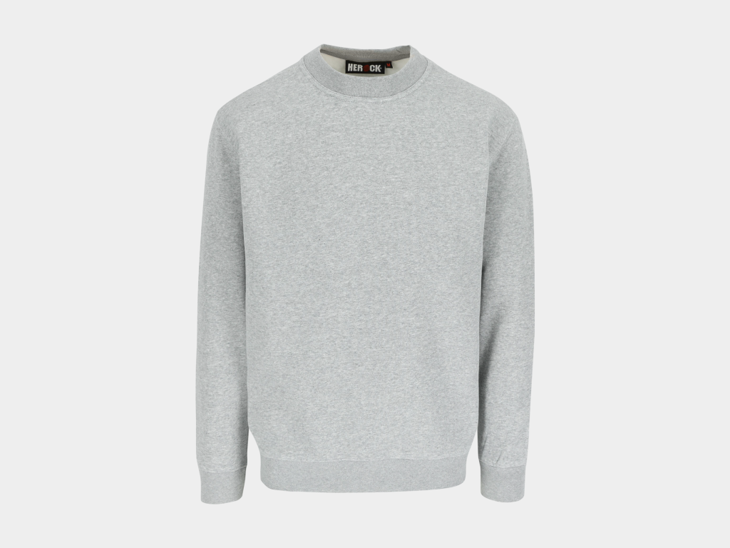 Herock - SUDADERA VIDAR - S GRIS VIGORE Jersey preencogido 80% algodón - 20% poliéster 280 g/m²