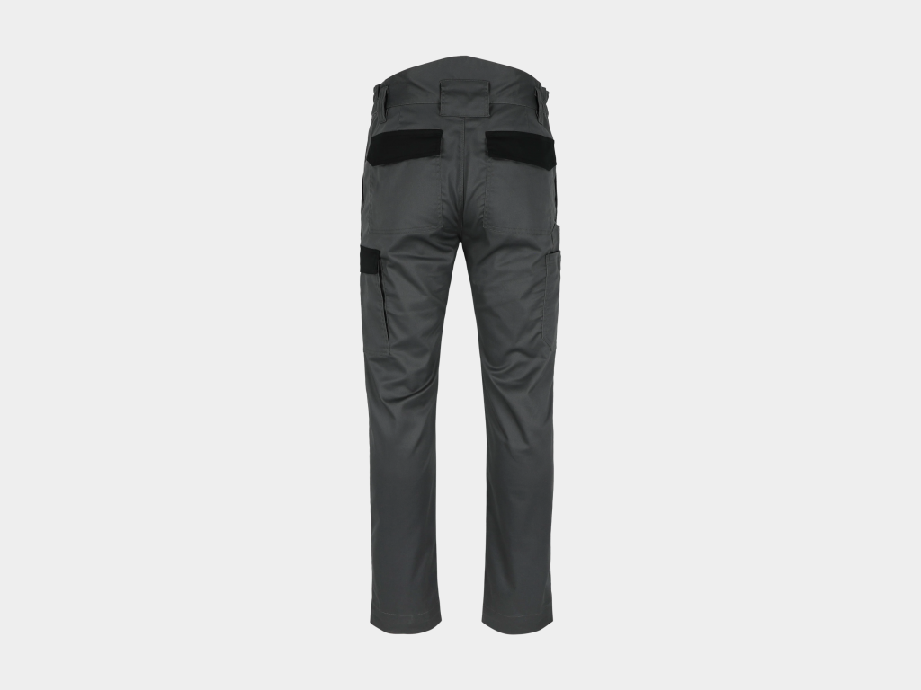 Herock - PANTALÓN IVO -36 GRIS ANTRACITA/NEGRO 65% poliéster - 32% algodón - 3% elastano, 230 g/m2 repelente al agua - Imagen 4