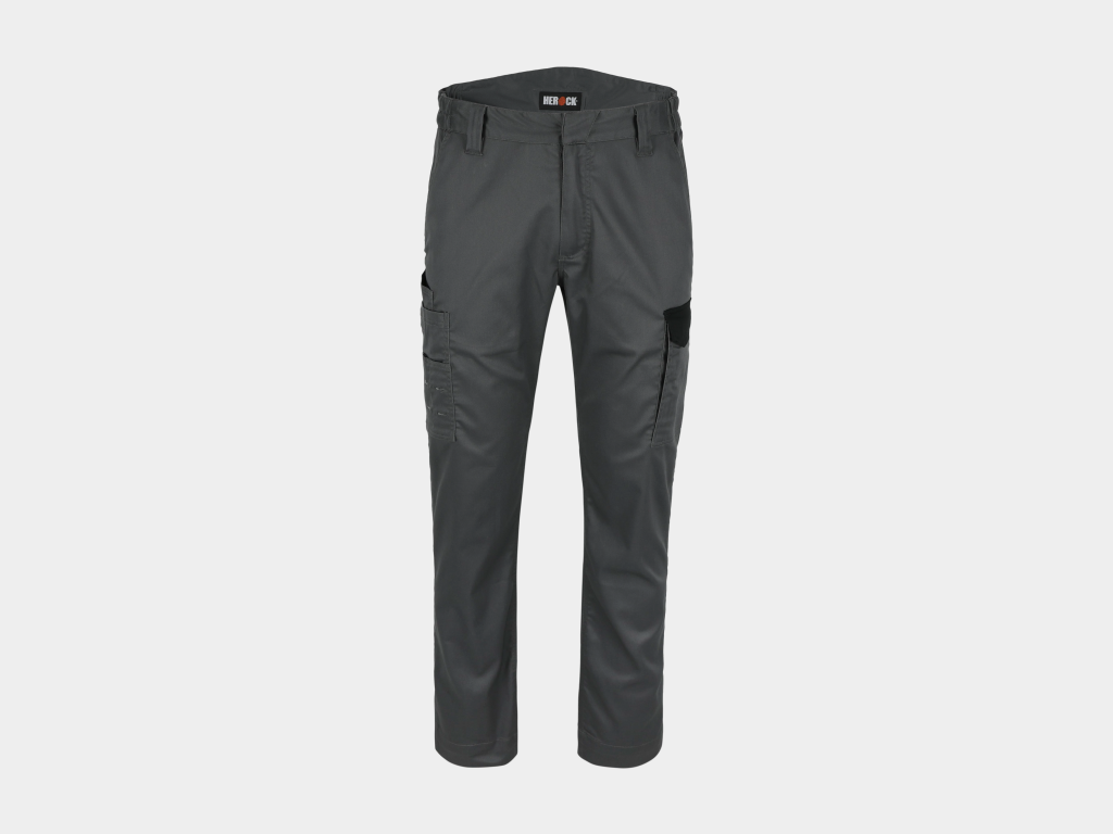 Herock - PANTALÓN IVO -36 GRIS ANTRACITA/NEGRO 65% poliéster - 32% algodón - 3% elastano, 230 g/m2 repelente al agua