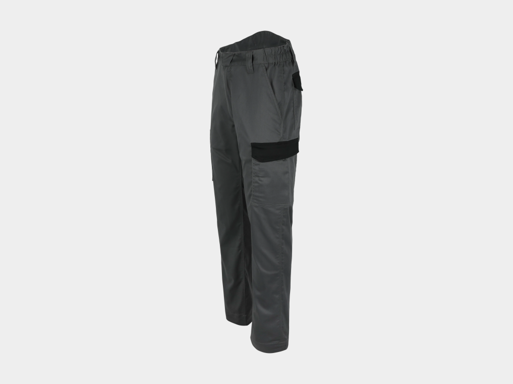 Herock - PANTALÓN IVO -36 GRIS ANTRACITA/NEGRO 65% poliéster - 32% algodón - 3% elastano, 230 g/m2 repelente al agua - Imagen 3