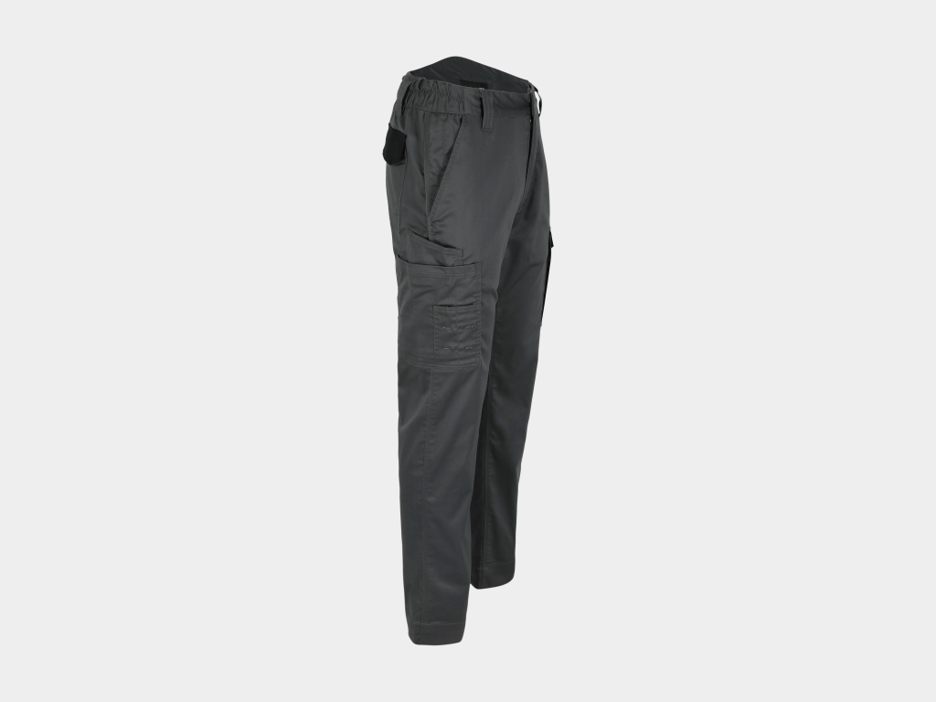 Herock - PANTALÓN IVO -36 GRIS ANTRACITA/NEGRO 65% poliéster - 32% algodón - 3% elastano, 230 g/m2 repelente al agua - Imagen 2