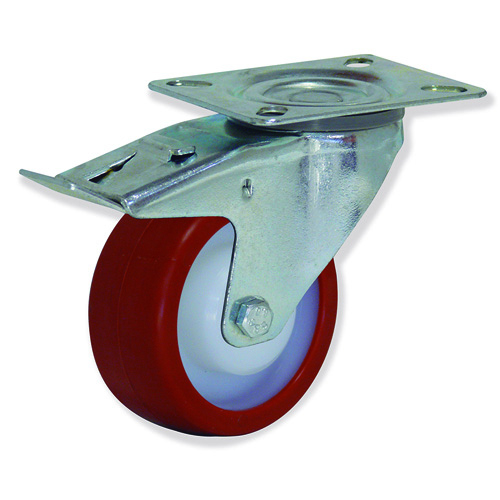 GAYNER - Rotante girt d.150 Poliuretano con freno MPG4 150 NPL5-FD