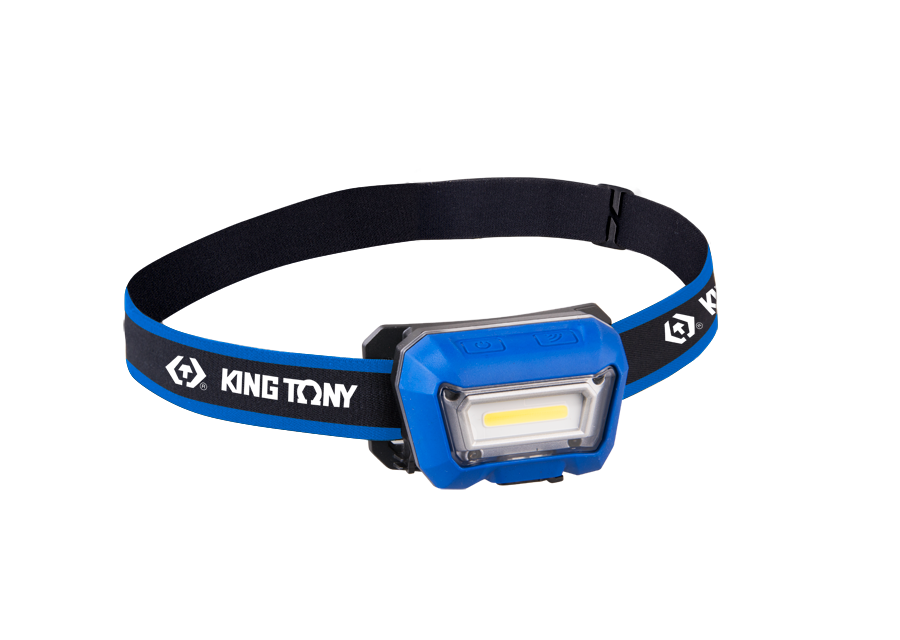 KING TONY - Linterna frontal recargable LED 3W