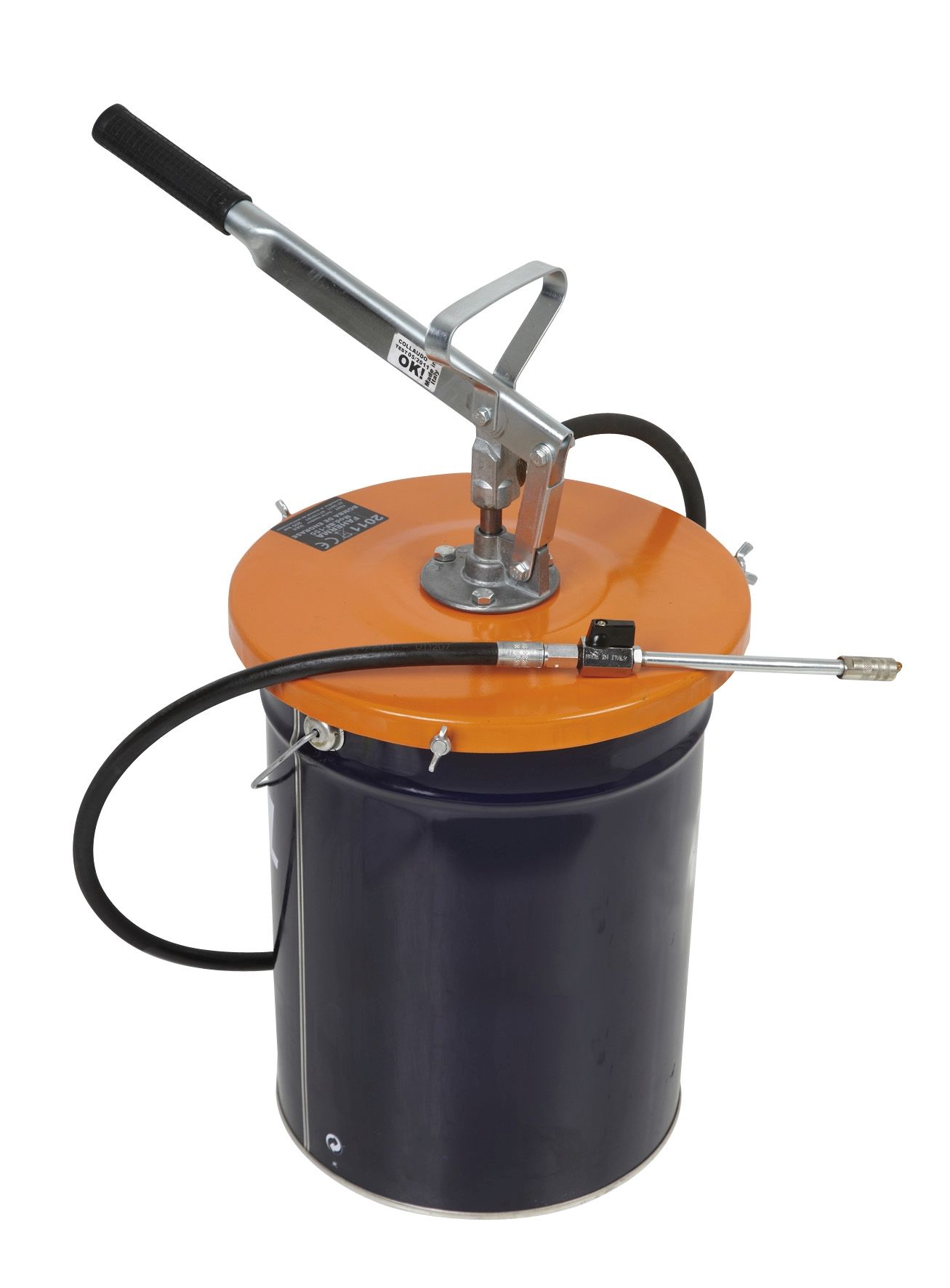 FAHERMA - Bomba para engrase industrial a palanca y bidón de 20 kg