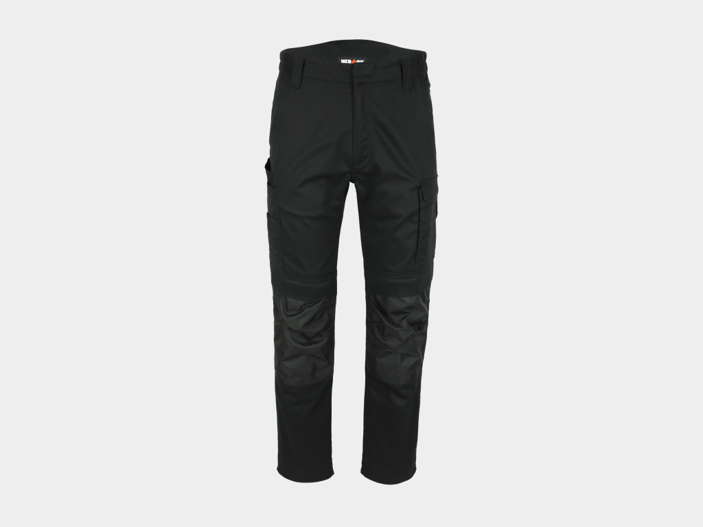Herock - PANTALÓN AXO -36 NEGRO 65% poliéster - 32% algodón - 3% elastano - 230 g/m², repelente al agua