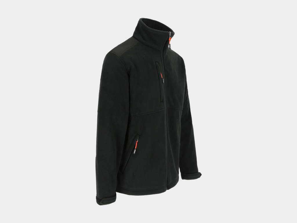 Herock - CHAQUETA MARKUS - L NEGRO Exterior: Forro polar Acti-fleece y Anti-peeling 100% poliéster 330 g/m² - Tejido de refuerzo: 100% poliéster Oxford - Imagen 2