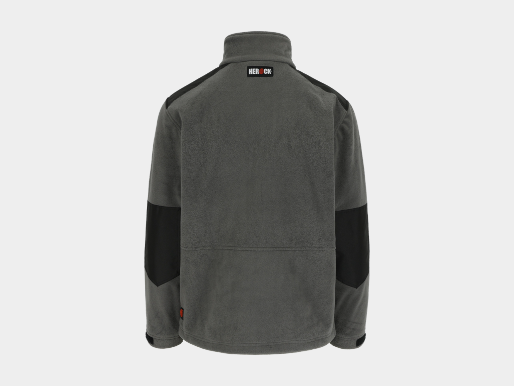 Herock - CHAQUETA MARKUS - L GRIS ANTRACITA Exterior: Forro polar Acti-fleece y Anti-peeling 100% poliéster 330 g/m² - Tejido de refuerzo: 100% poliéster Oxford - Imagen 4