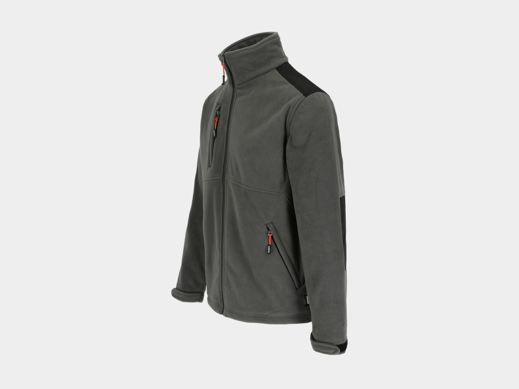 Herock - CHAQUETA MARKUS - L GRIS ANTRACITA Exterior: Forro polar Acti-fleece y Anti-peeling 100% poliéster 330 g/m² - Tejido de refuerzo: 100% poliéster Oxford - Imagen 3