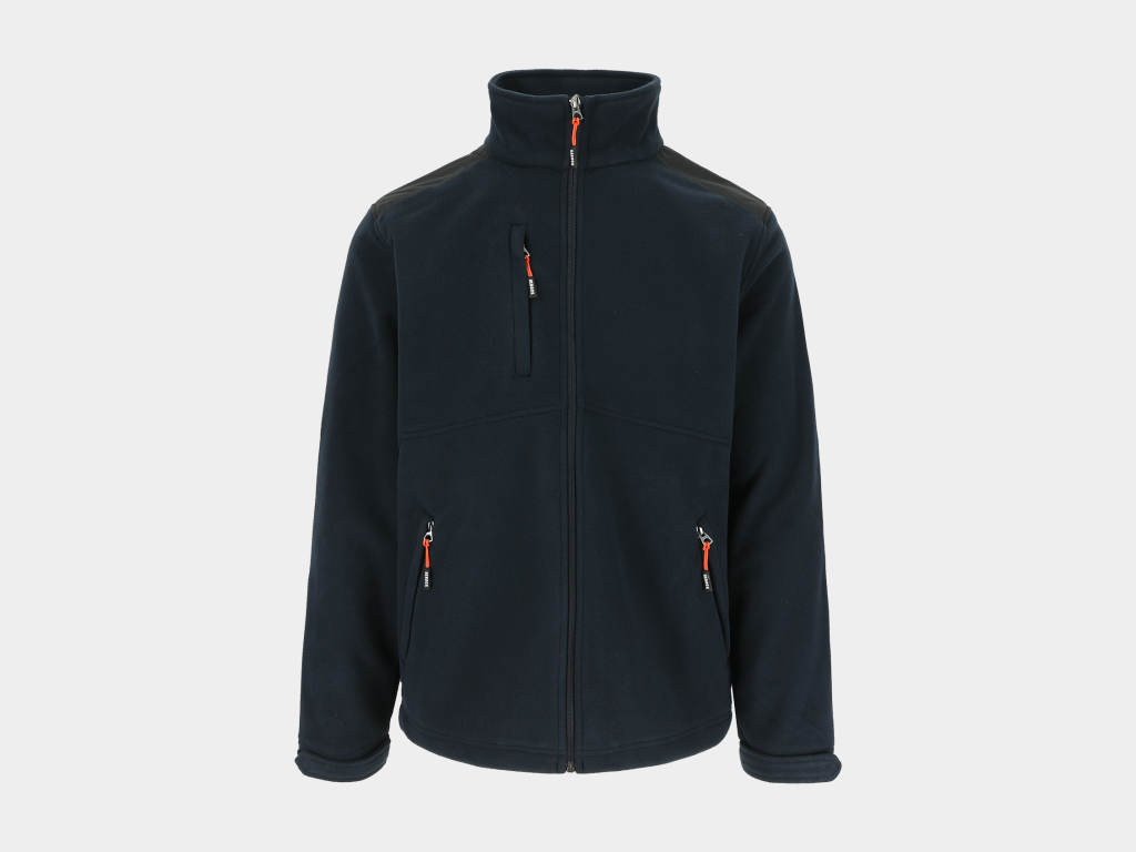 Herock - CHAQUETA MARKUS - L AZUL MARINO Exterior: Forro polar Acti-fleece y Anti-peeling 100% poliéster 330 g/m² - Tejido de refuerzo: 100% poliéster Oxford
