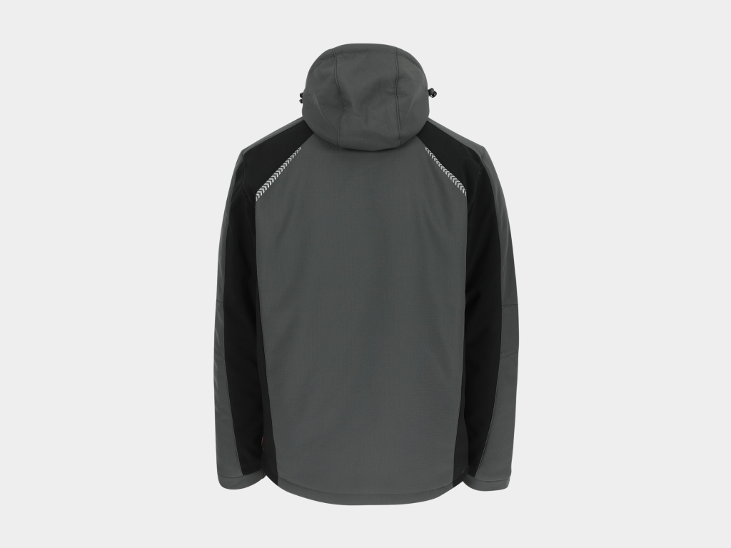 Herock - CHAQUETA TARIS - L GRIS ANTRACITA/NEGRO Tejido laminado: 300 g/m² - Exterior: 100% poliéster Ripstop con estiramiento mecánico - Interior: 100% microfelpa de poliéster - Acolchado: 100% poliéster - Forro: 100% poliéster - Forro interior reflectante de calor: 100% malla de poliéster - Imagen 7