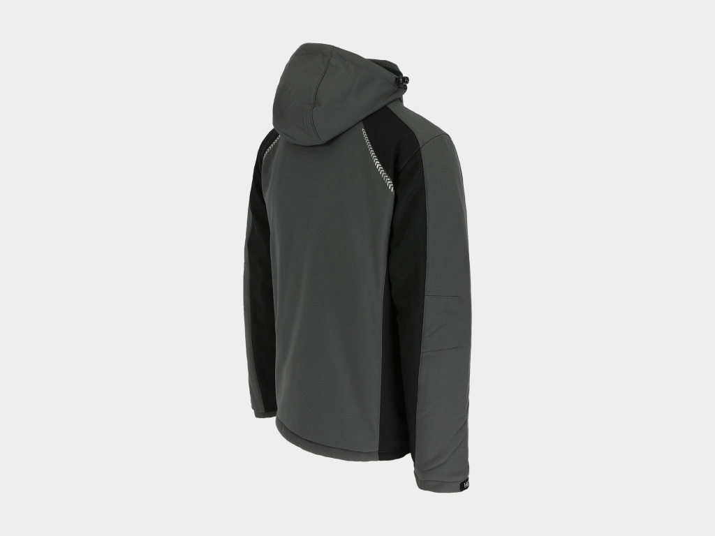 Herock - CHAQUETA TARIS - L GRIS ANTRACITA/NEGRO Tejido laminado: 300 g/m² - Exterior: 100% poliéster Ripstop con estiramiento mecánico - Interior: 100% microfelpa de poliéster - Acolchado: 100% poliéster - Forro: 100% poliéster - Forro interior reflectante de calor: 100% malla de poliéster - Imagen 6